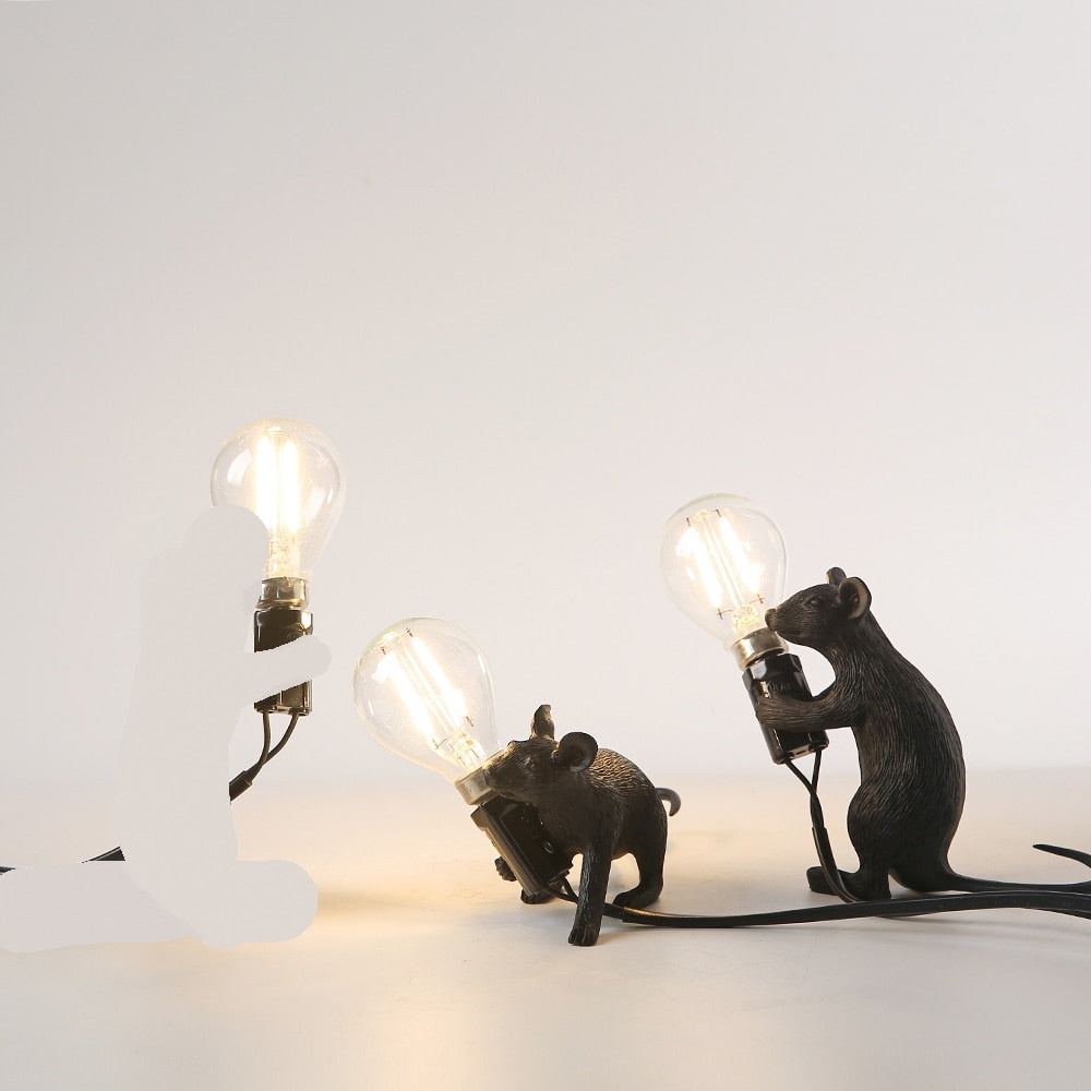 Søt musebordlampe