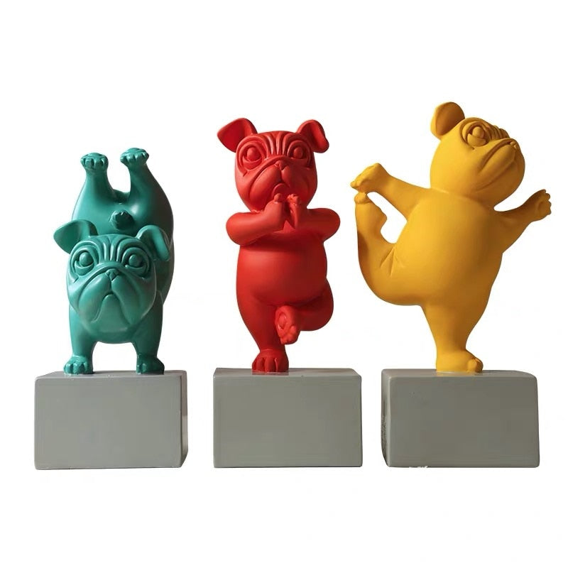 Yogabulldog-figur