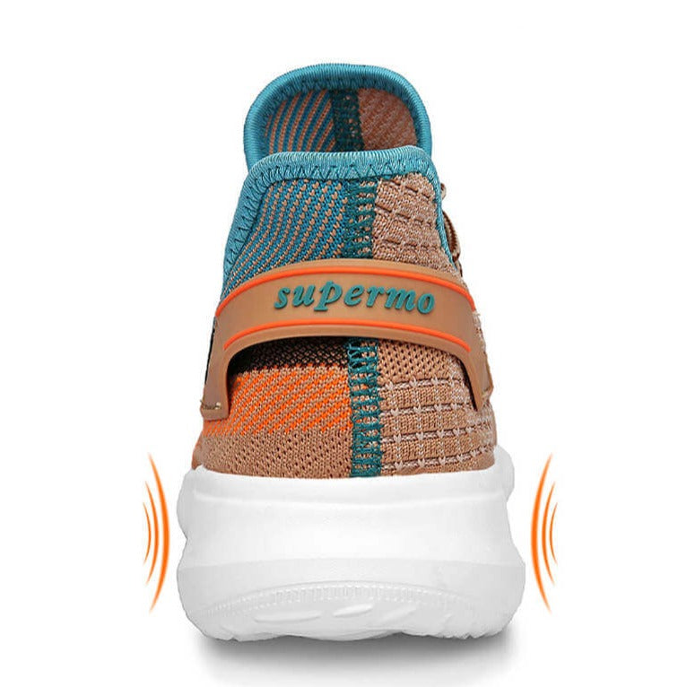 Sneakers i vevd mesh for menn