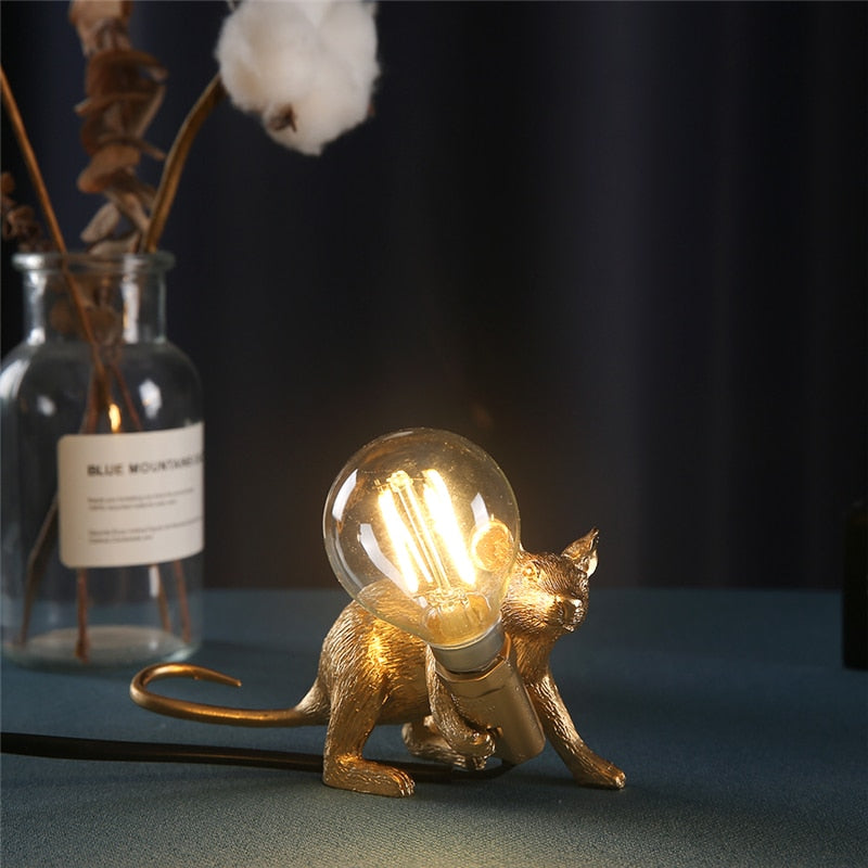 Søt musebordlampe