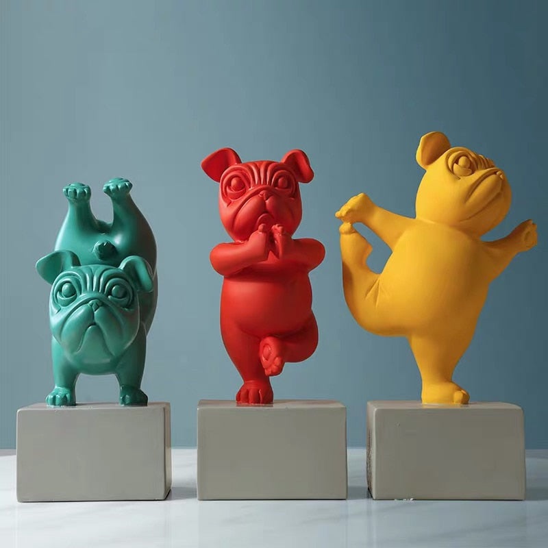 Yogabulldog-figur