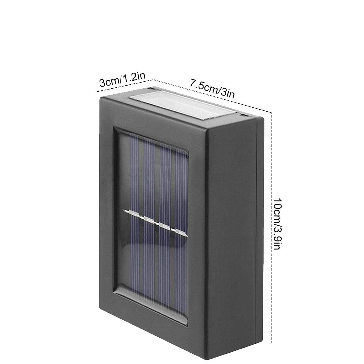 Soldrevet utendørs vegglampe for terrasse