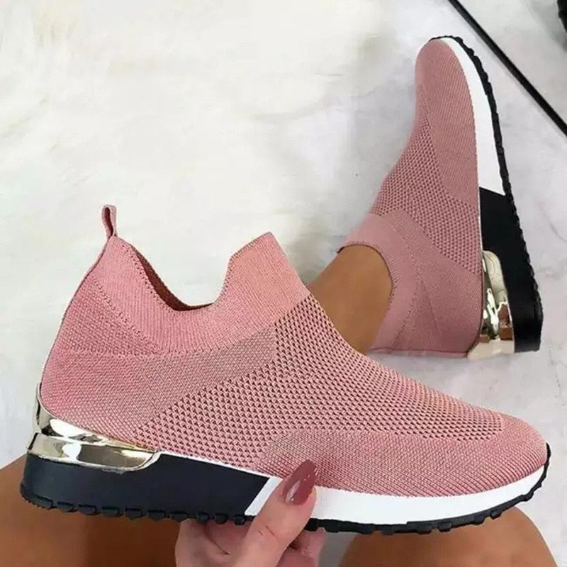 Elastiske slip-on-sneakers