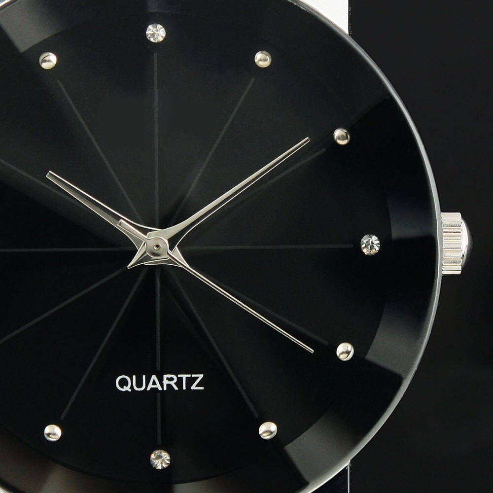 Quartz Herreklokke i Skinn