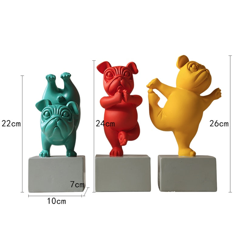 Yogabulldog-figur