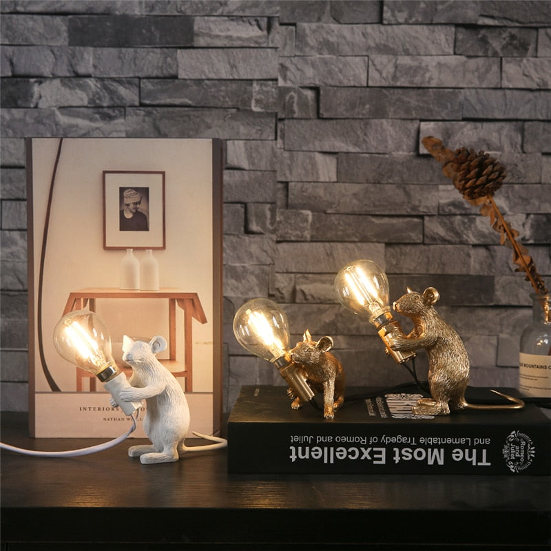 Søt musebordlampe