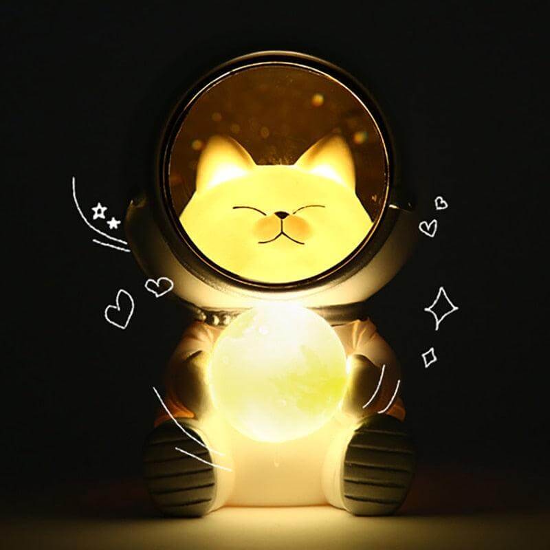 Nattlamper med LED-astronautmotiv