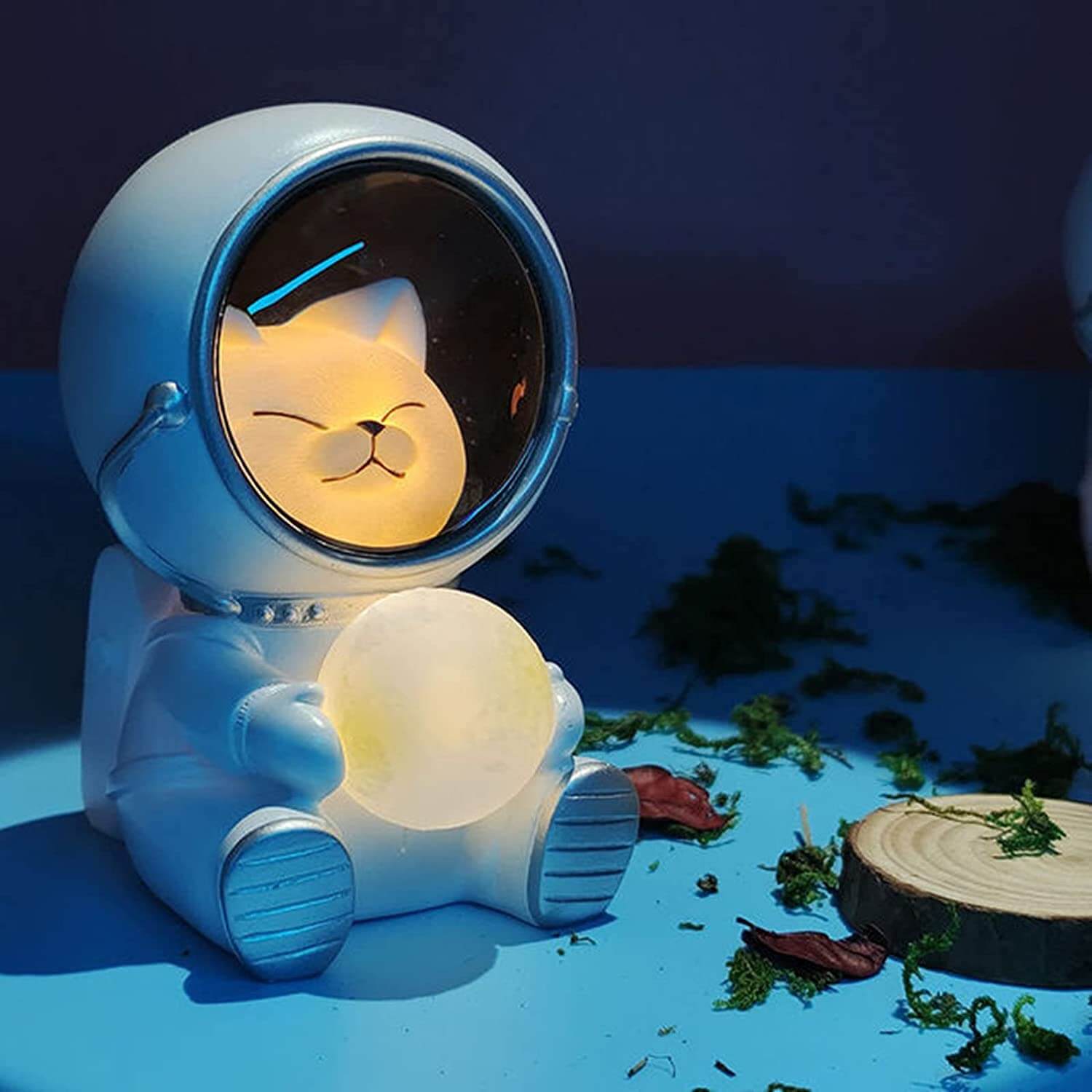 Nattlamper med LED-astronautmotiv