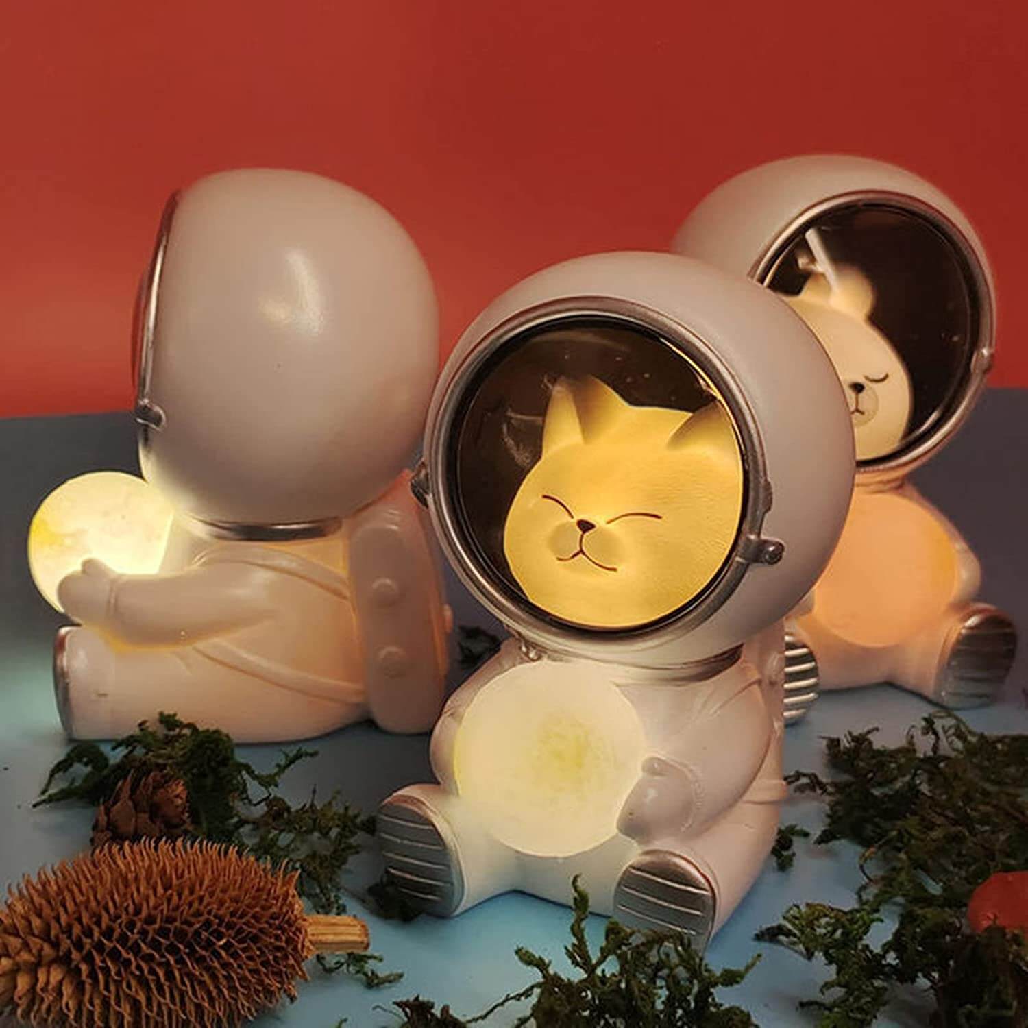 Nattlamper med LED-astronautmotiv