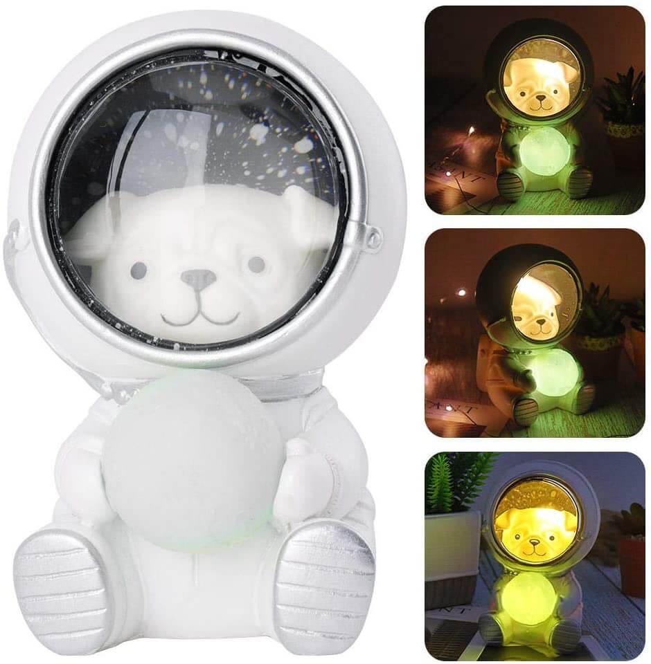 Nattlamper med LED-astronautmotiv