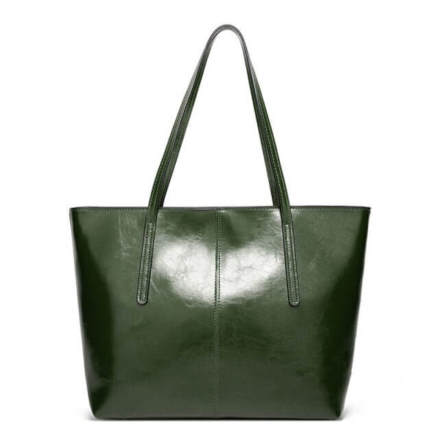 Veske i vokset vintage-skinn