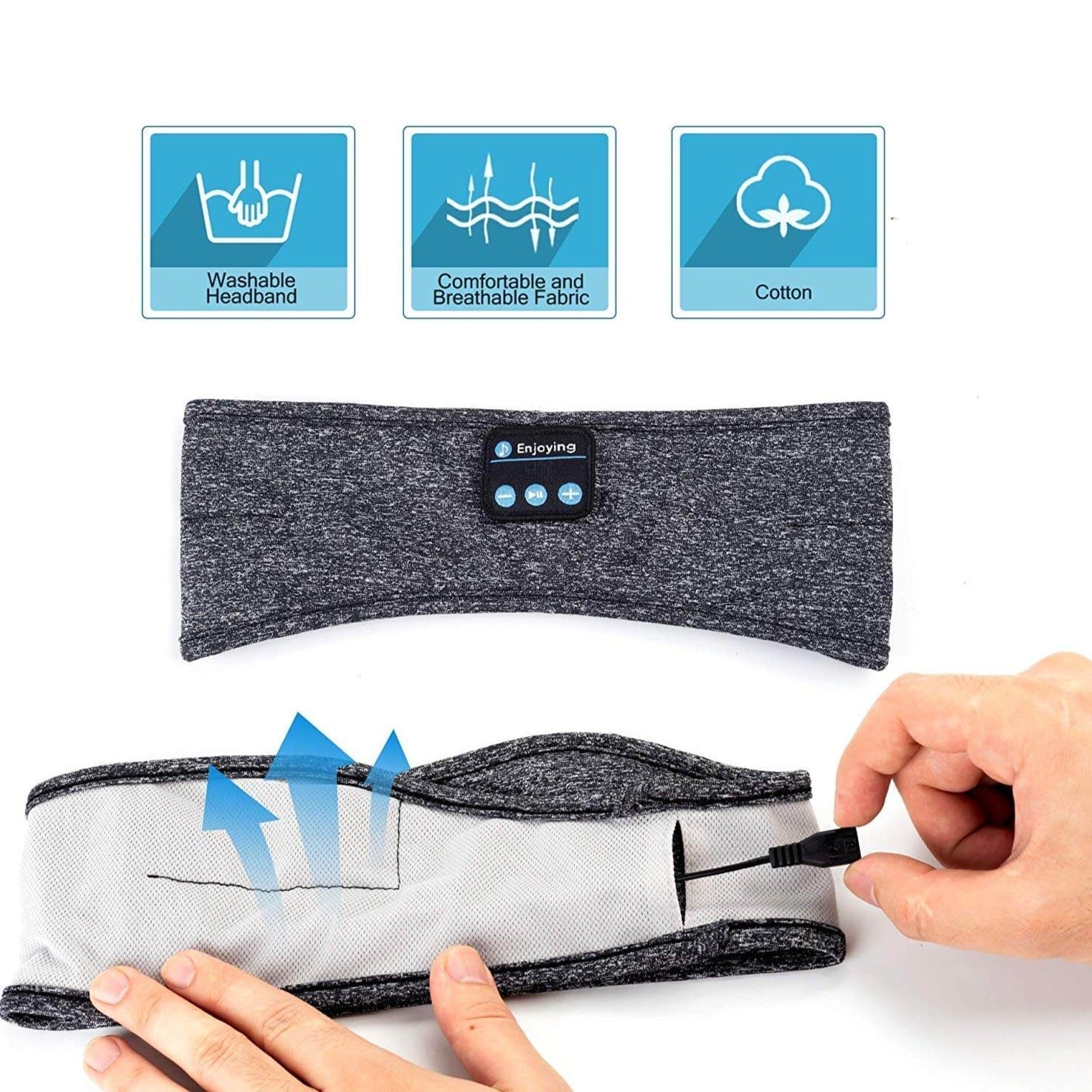 Trådløst Bluetooth-pannebånd