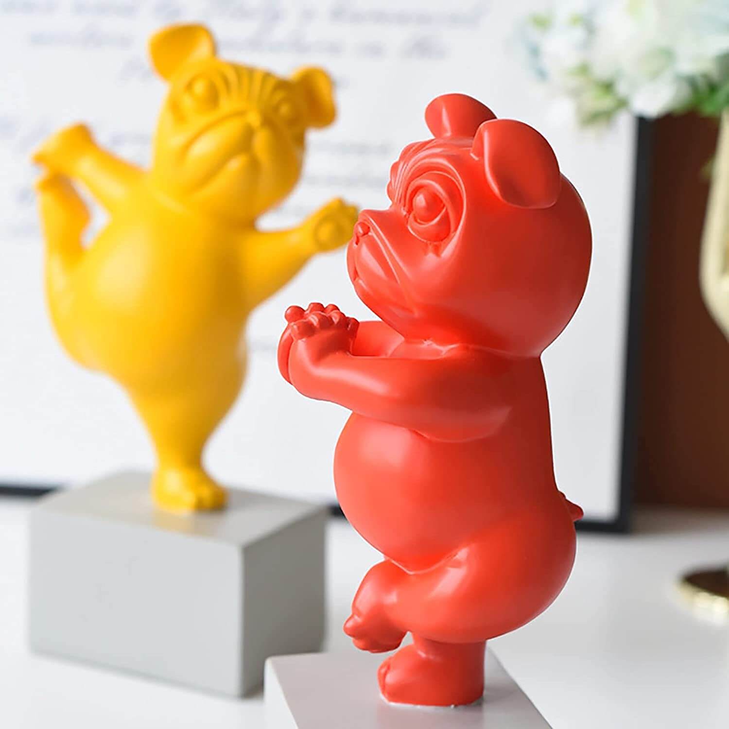 Yogabulldog-figur