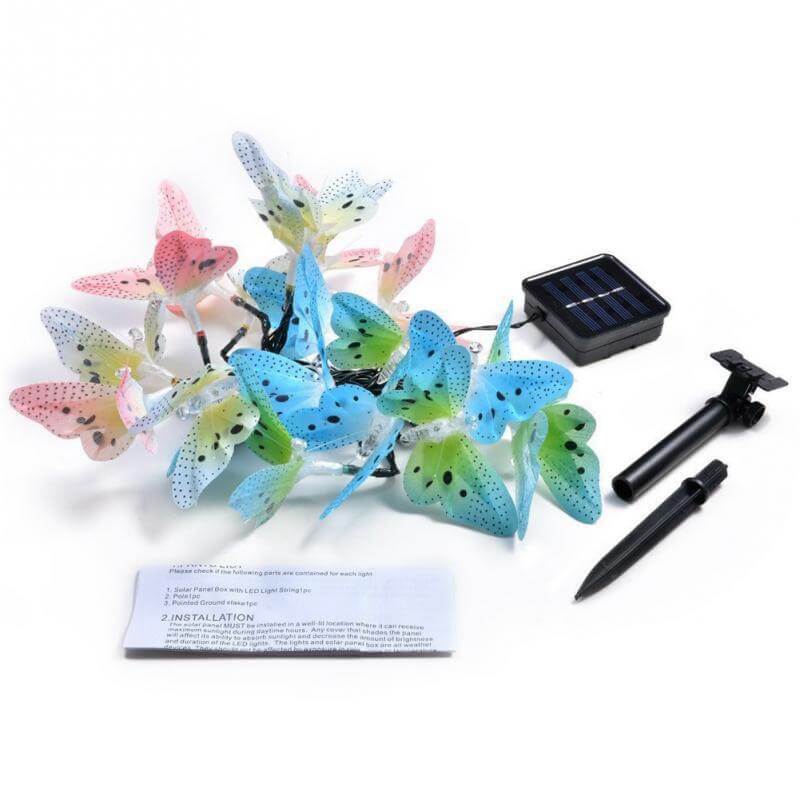 LED-lyslenke sommerfugl