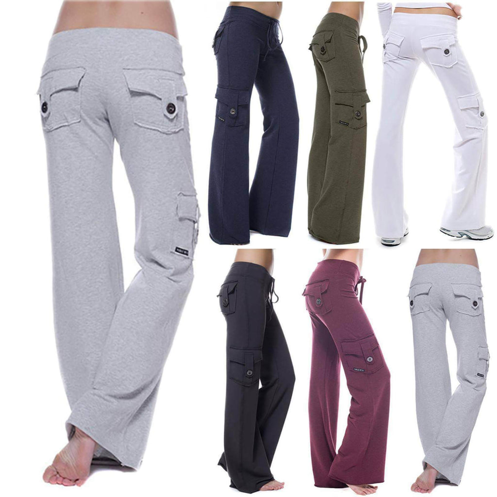 Bootcut cargobukse for kvinner