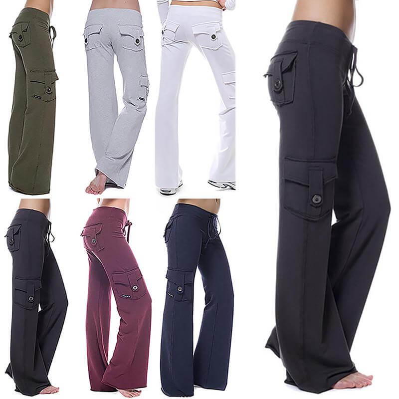 Bootcut cargobukse for kvinner