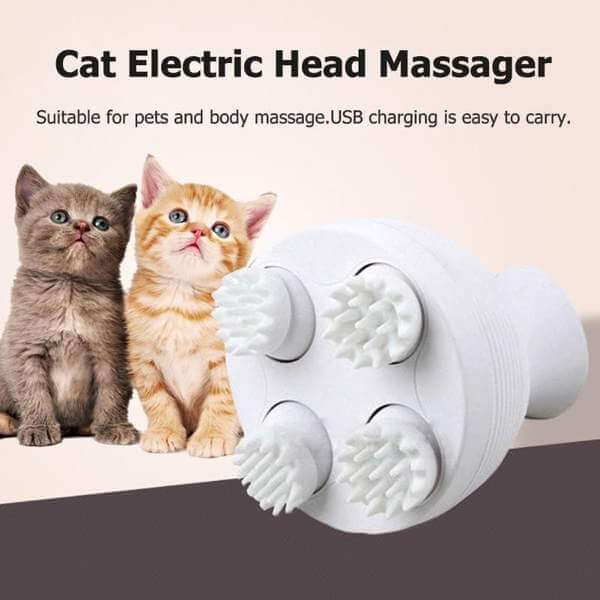 Elektrisk katt-hodemassasjeapparat