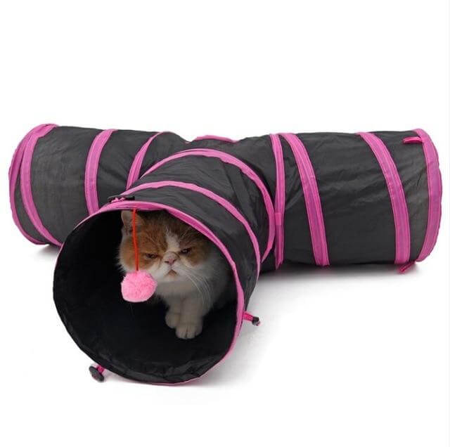 Sammenleggbar kattetunnel