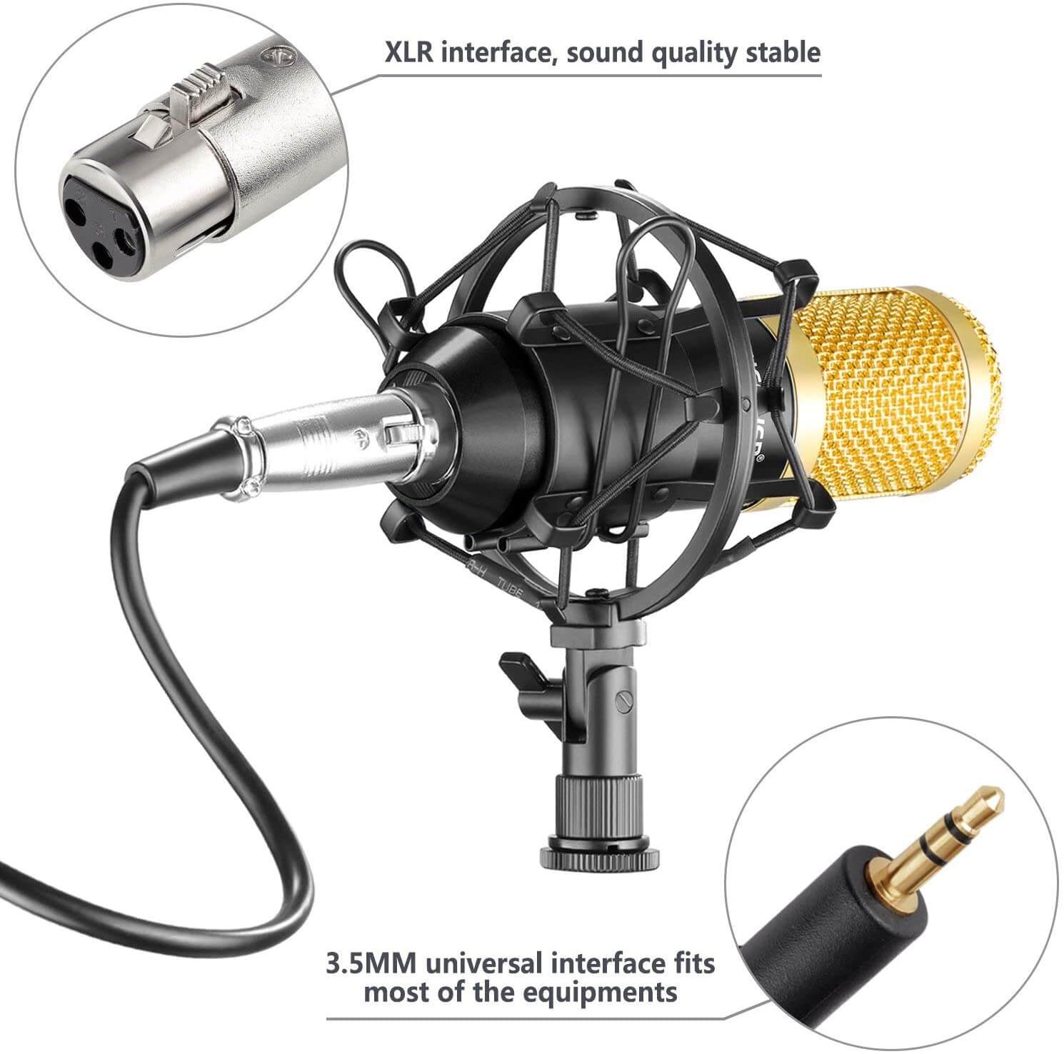 BM800 kondensatormikrofonsett