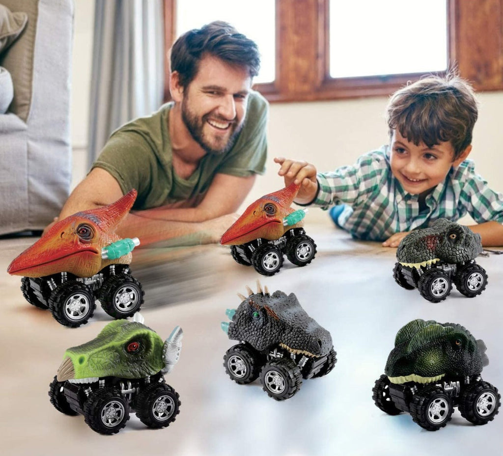 Trekk tilbake dinosaur minibil