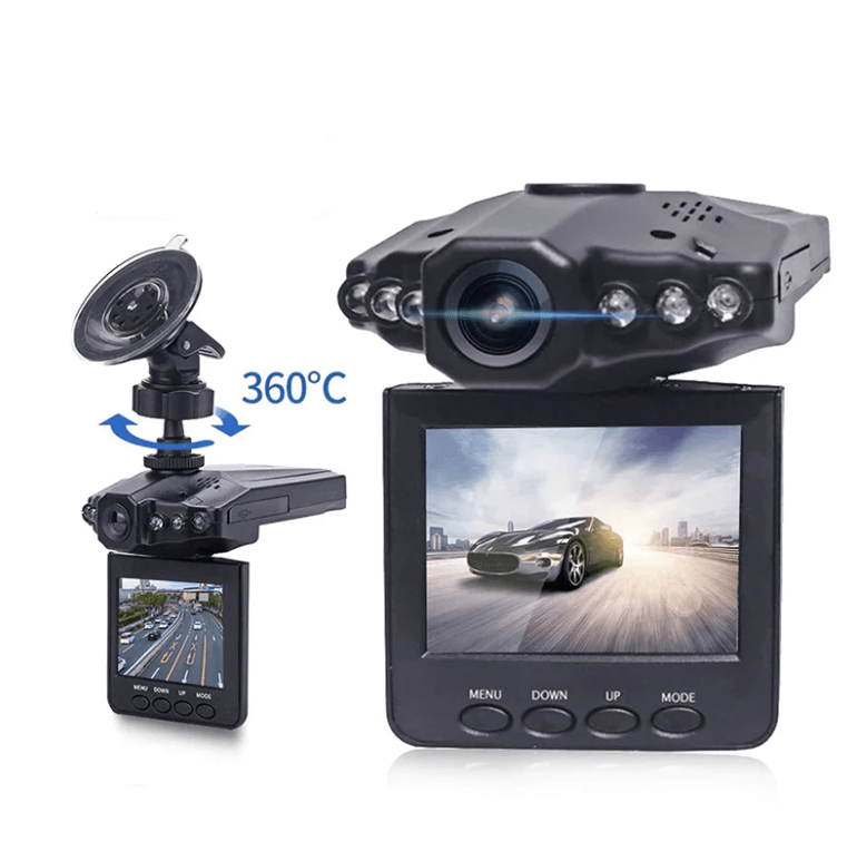 Vidvinkel roterende dashcam