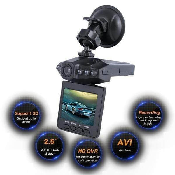 Vidvinkel roterende dashcam