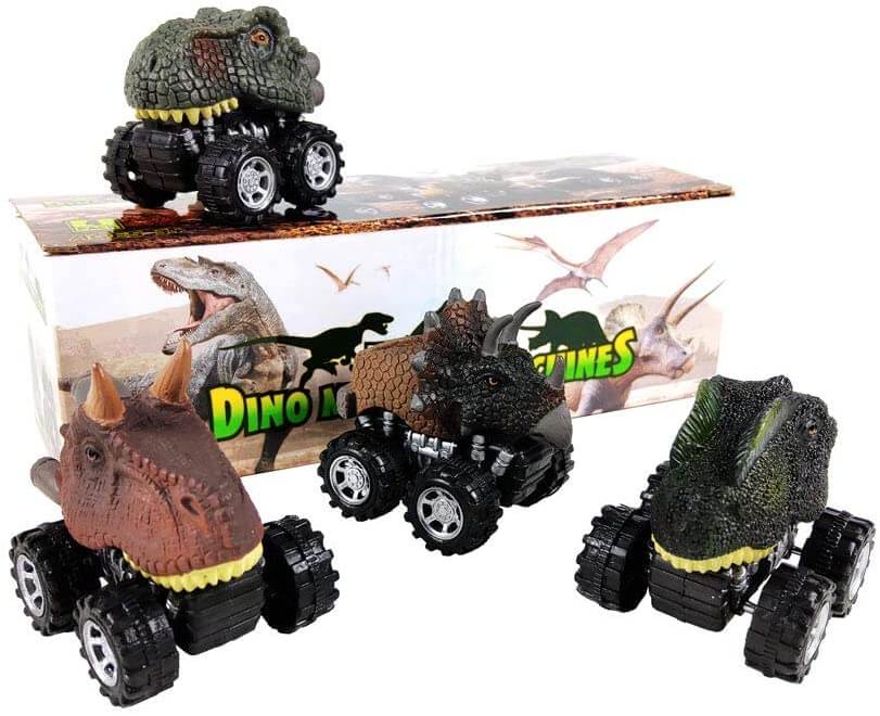 Trekk tilbake dinosaur minibil