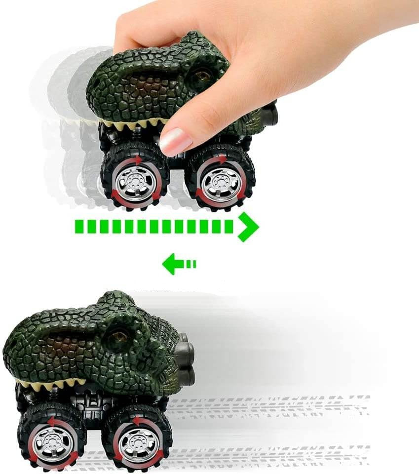 Trekk tilbake dinosaur minibil