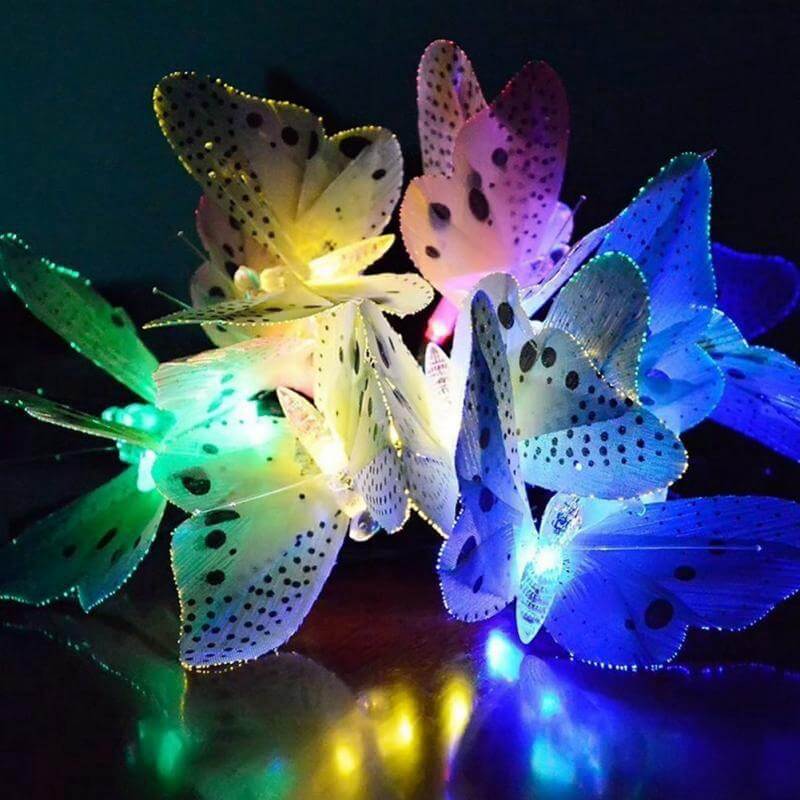 LED-lyslenke sommerfugl