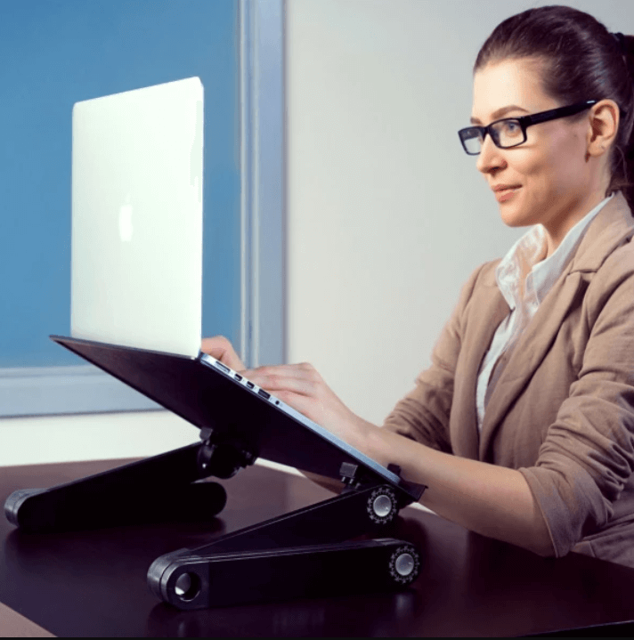 Ergonomisk justerbart laptopstativ