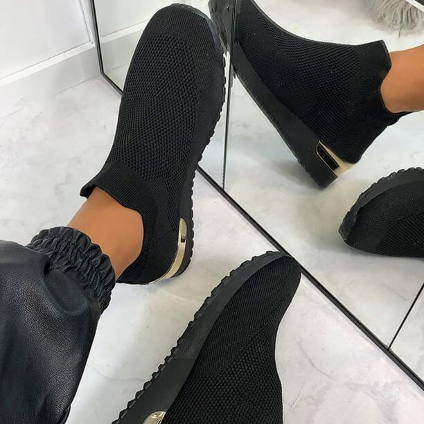 Elastiske slip-on-sneakers
