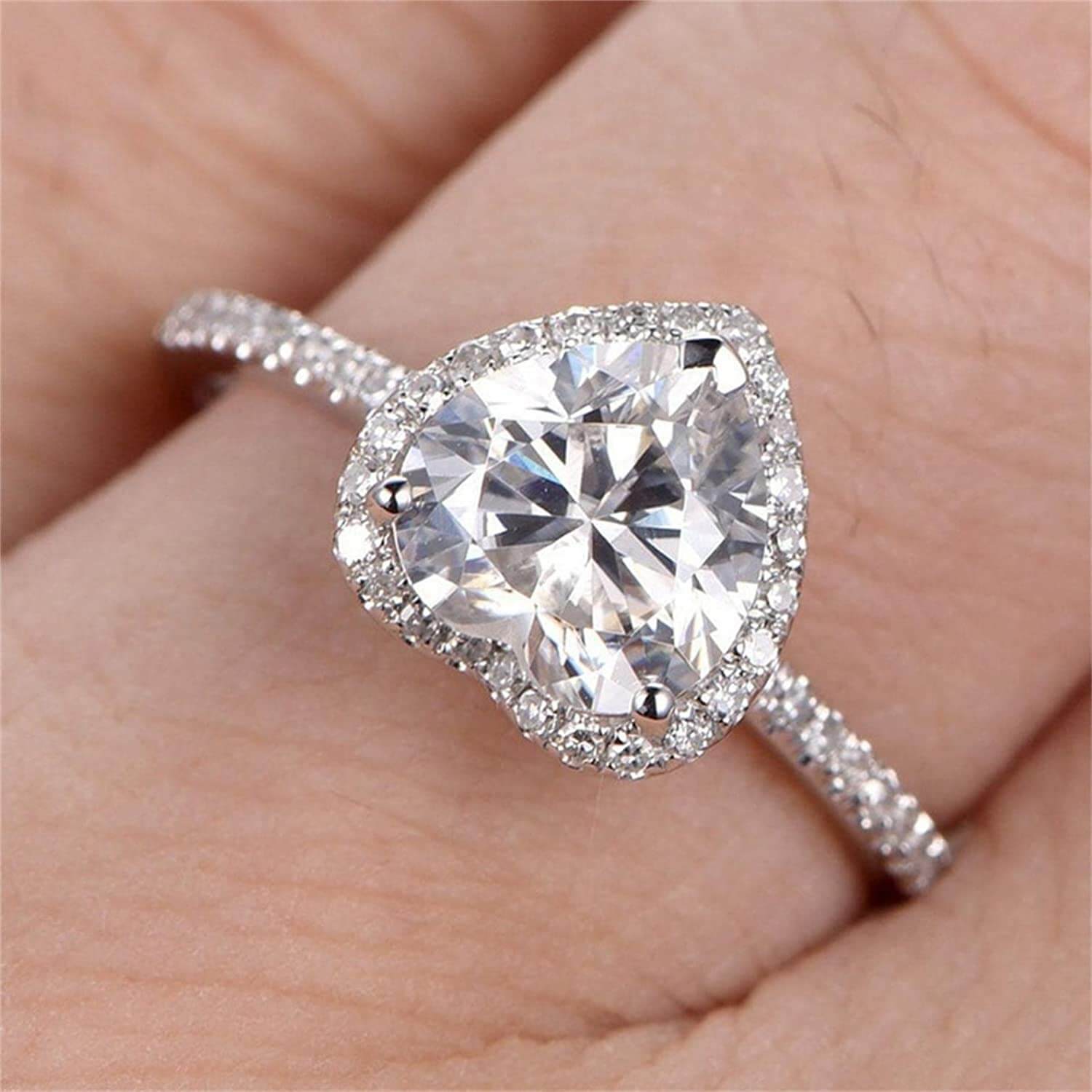 Hjertering i Cubic Zirconia