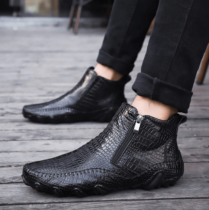 Chelseaboots i kuskinn