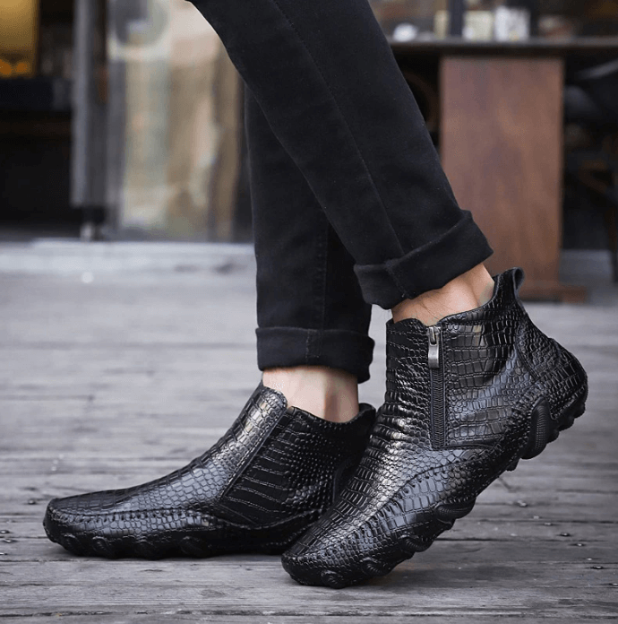Chelseaboots i kuskinn