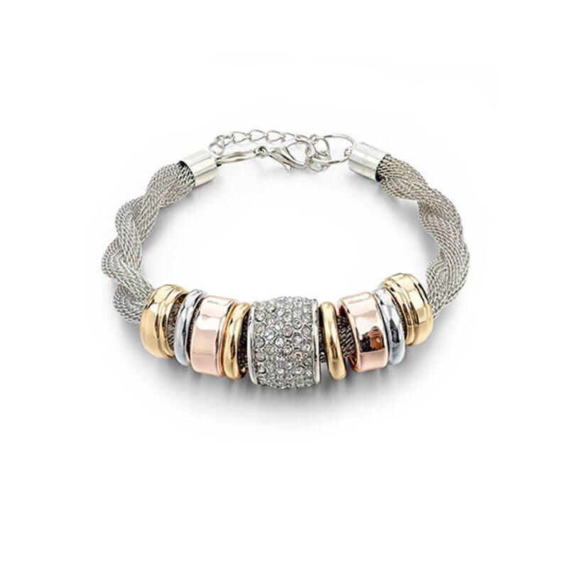 Armbånd med flettede ringer