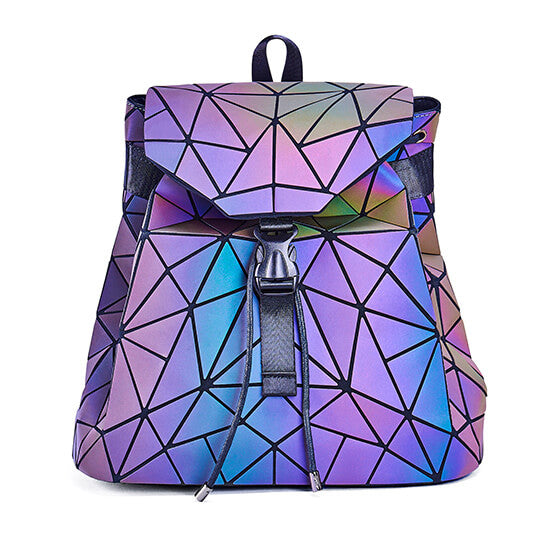 Lysende geometrisk ryggsekk