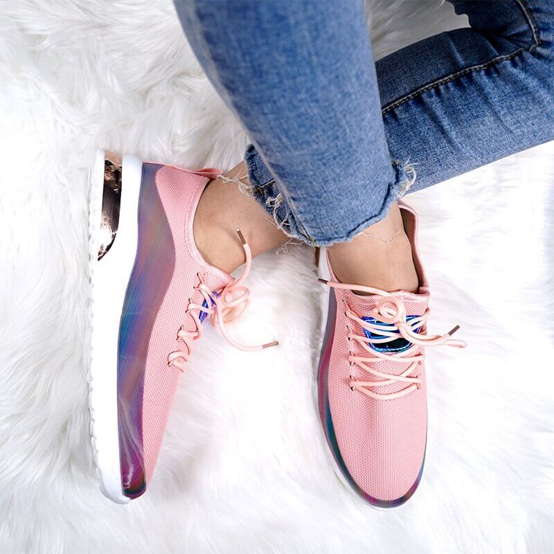 Pustende sneakers for dame