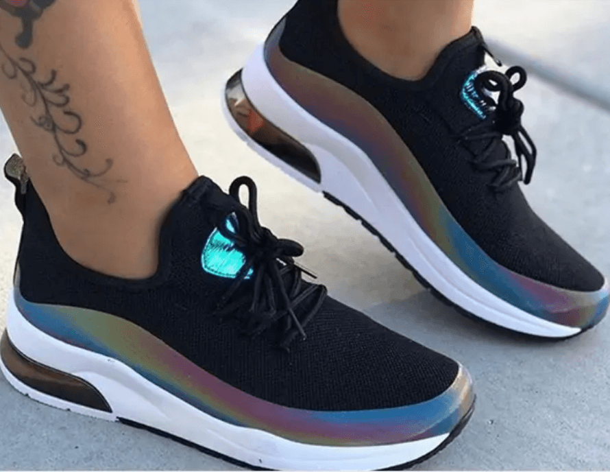 Pustende sneakers for dame