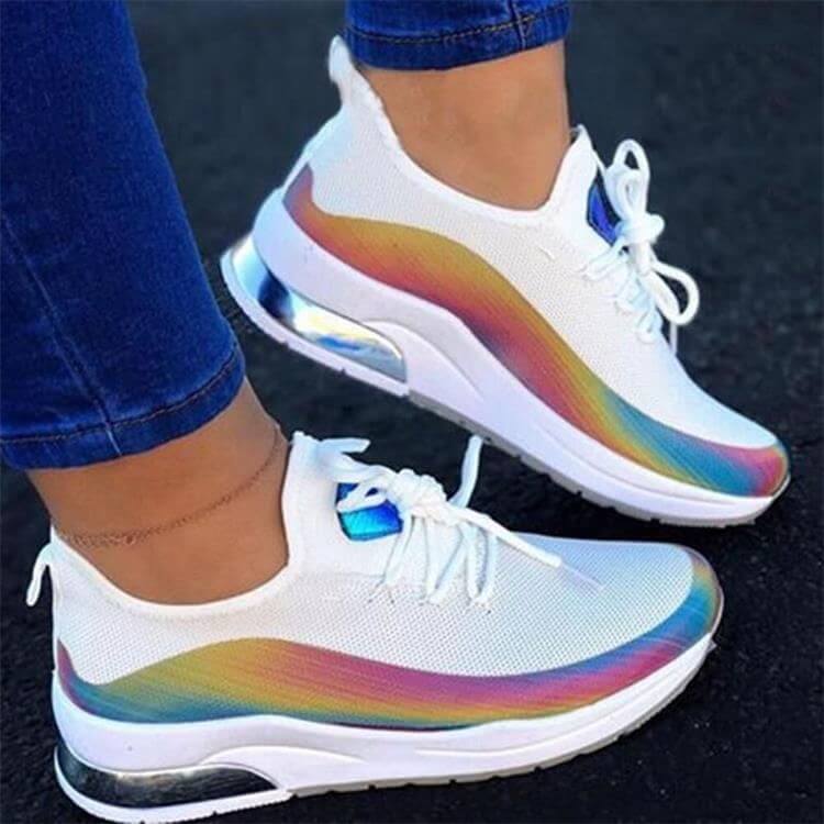 Pustende sneakers for dame