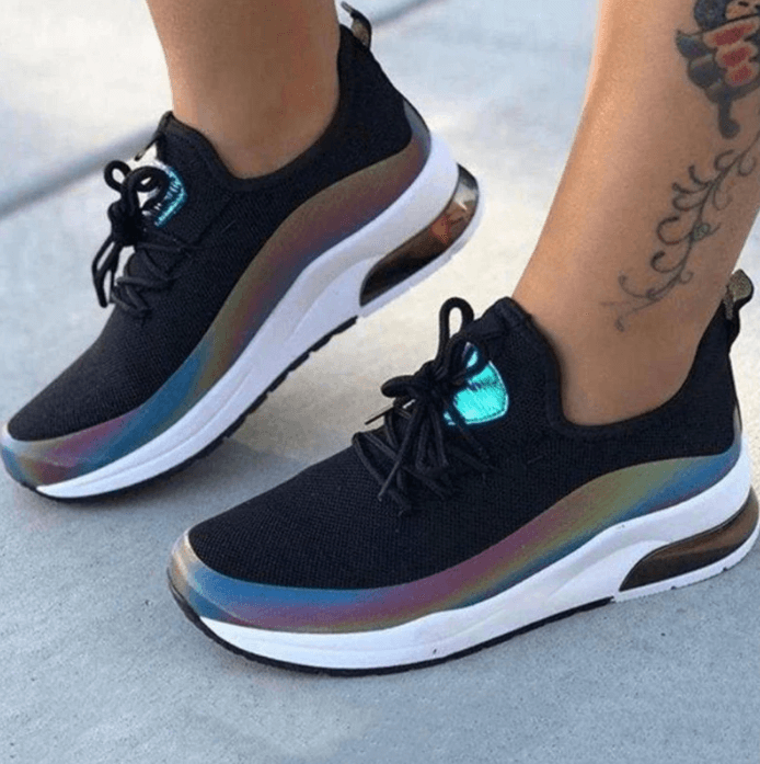 Pustende sneakers for dame