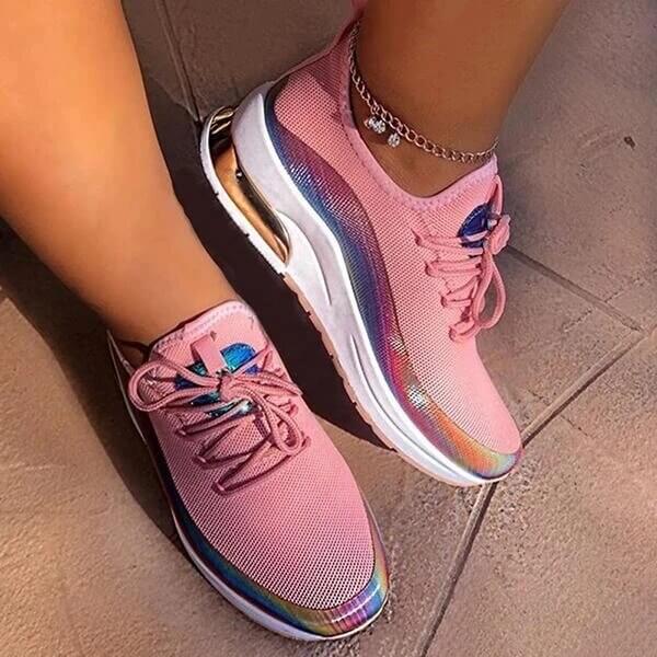 Pustende sneakers for dame