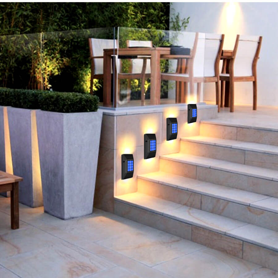 Soldrevet utendørs vegglampe for terrasse