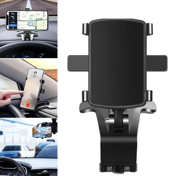 Universal mobiltelefonholder til bilens dashbord