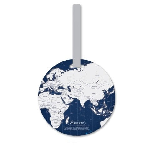 Bellezas Worldmap Suitcase Label®