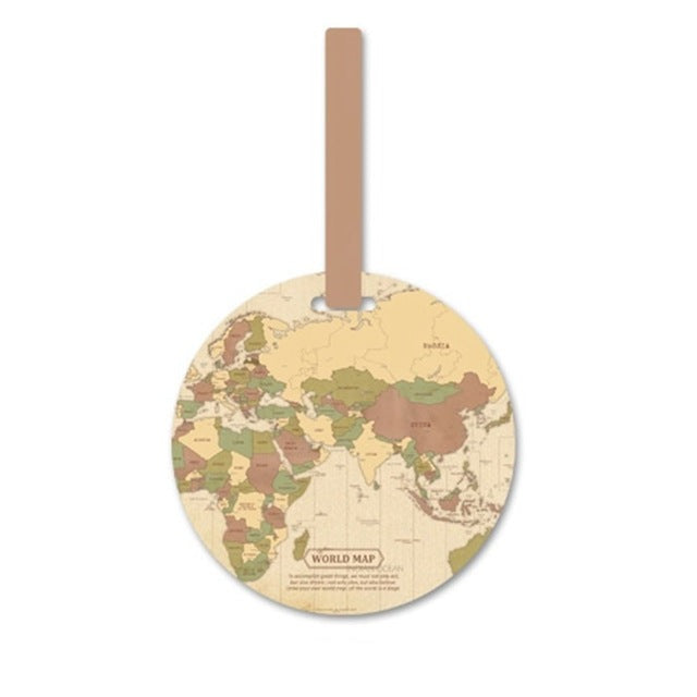 Bellezas Worldmap Suitcase Label®