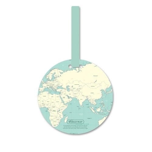Bellezas Worldmap Suitcase Label®