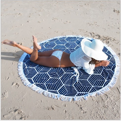 Strandhåndkle Geometrisk