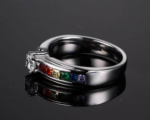 Pride-forlovelsesring