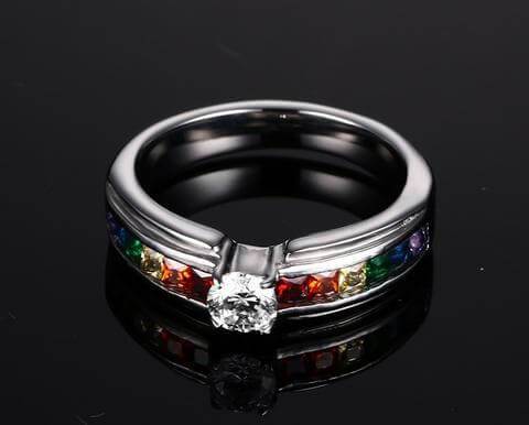 Pride-forlovelsesring