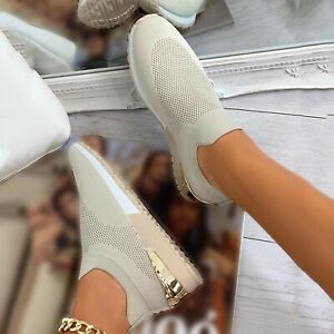 Elastiske slip-on-sneakers